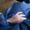 blue nice looking abaya